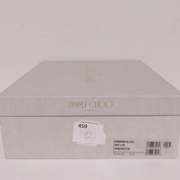 Jimmy Choo Hanover Chai Glitter crystal buckle Booties 36.5 - Picture 11 of 12